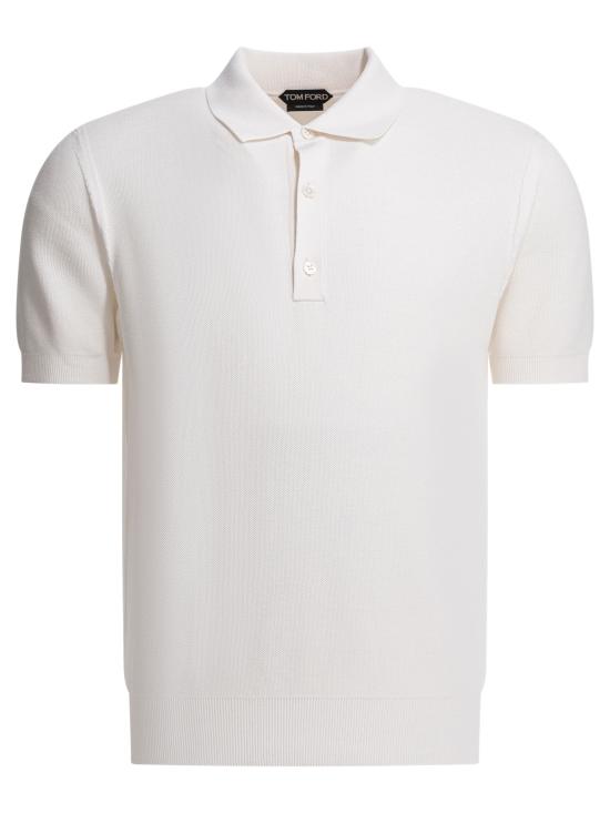 26SS 톰포드 폴로 티셔츠 KPS033YMS142WAB White