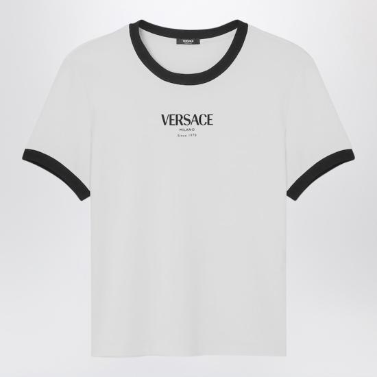 26SS 베르사체 반팔 티셔츠 10226561A16685 White