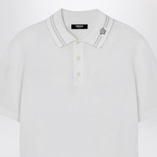 26SS 베르사체 폴로 티셔츠 10139061A13463 White - VERSACE