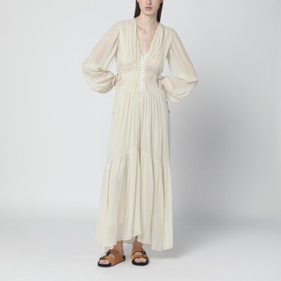 26SS 이자벨마랑에뚜왈 롱 원피스 RO0798FBD1J08E Beige