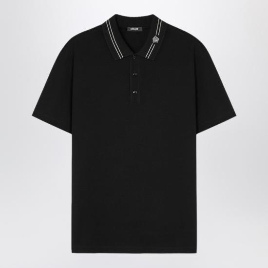26SS 베르사체 폴로 티셔츠 10139061A13463 Black