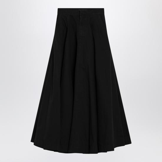 26SS 발렌시아가 고뎃 맥시 스커트 857766TQP13 Black
