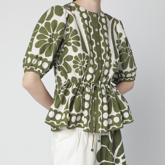 26SS 팜 리오 반팔 티셔츠 344603CO Green - FARM RIO