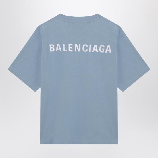 26SS 발렌시아가 반팔 티셔츠 850990TTVJ1 Light blue - BALENCIAGA