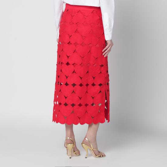 26SS 팜 리오 롱 스커트 344513LI Red - FARM RIO