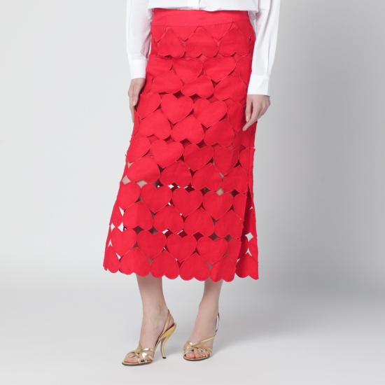 26SS 팜 리오 롱 스커트 344513LI Red