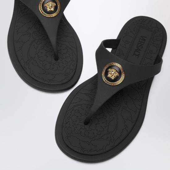 26SS 베르사체 뮬/슬리퍼 10162481A10983 Black - VERSACE