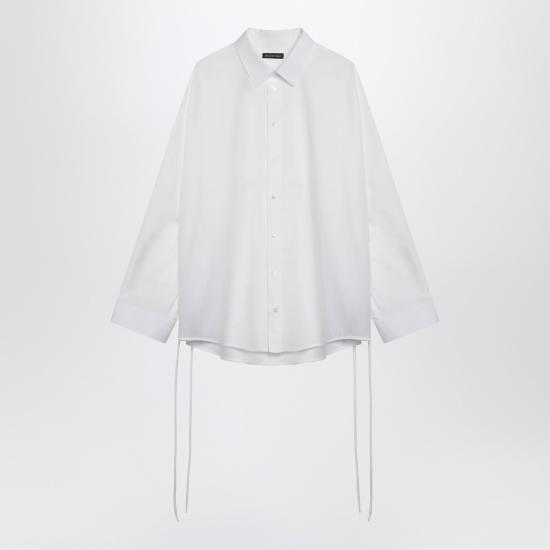 26SS 발렌시아가 레이스 업 셔츠 857835TRM28 White