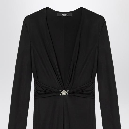 26SS 베르사체 미디 원피스 10226171A12497 Black - VERSACE