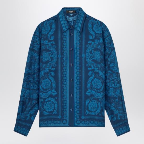 26SS 베르사체 긴팔 셔츠 10217151A13557 Blue