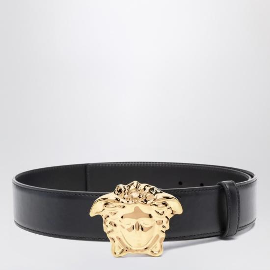 26SS 베르사체 가죽 벨트 1020000DVTP1 Black