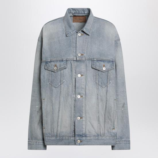 26SS 발렌시아가 레귤러 핏 데님 재킷 861410TTWB1 Light blue