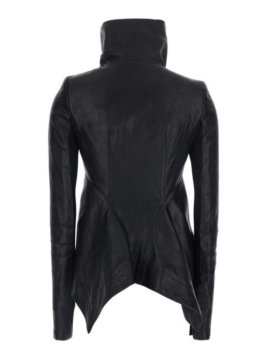 26SS 릭 오웬스 가죽 자켓 RP01F6743LBE09 Black - RICK OWENS