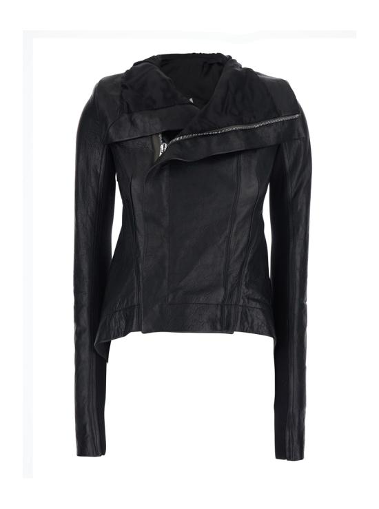 26SS 릭 오웬스 가죽 자켓 RP01F6743LBE09 Black - RICK OWENS