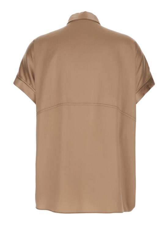 26SS 브루넬로 쿠치넬리 실크 블라우스 M0C59RA915C9237 Beige - BRUNELLO CUCINELLI