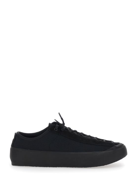 26SS 스톤 아일랜드 폴리 메쉬 로우탑 트레이너 컴퍼스 L1SFWS100010S0448V0029 Black
