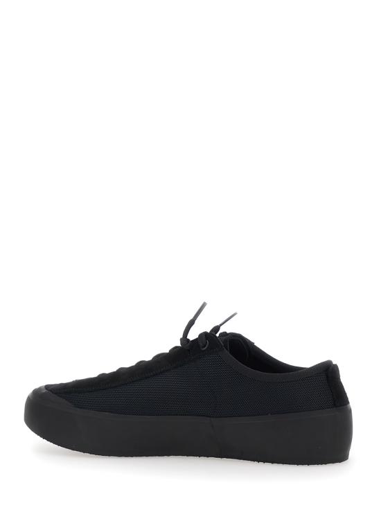 26SS 스톤 아일랜드 폴리 메쉬 로우탑 트레이너 컴퍼스 L1SFWS100010S0448V0029 Black - STONE ISLAND