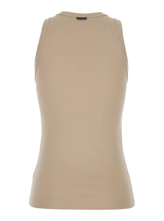 26SS 브루넬로 쿠치넬리 민소매 티셔츠 M0TC8FX230C8539 Beige - BRUNELLO CUCINELLI