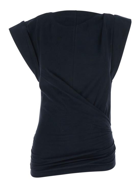 26SS 이자벨마랑 MAISAN 메이산 티셔츠 MAISAN 메이산 티셔츠 TS0207FAA1N41I01BK Black