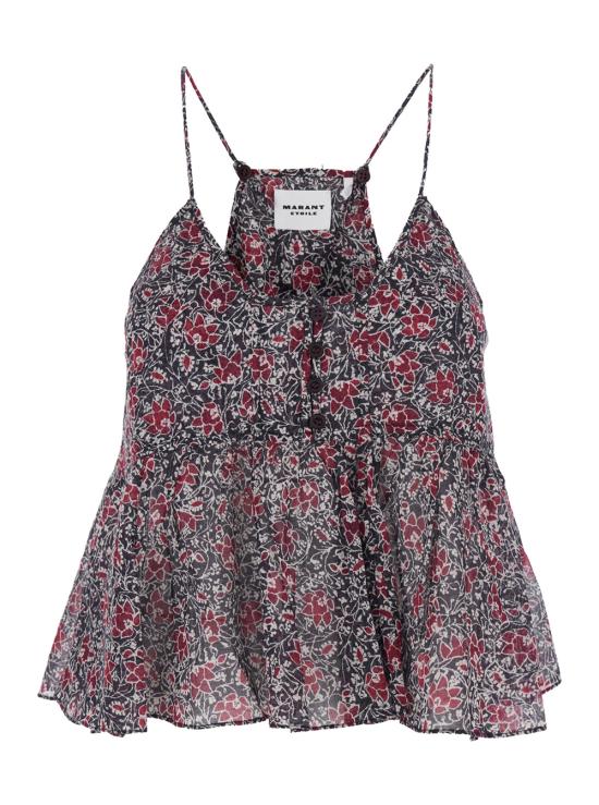 26SS 이자벨마랑에뚜왈 민소매 티셔츠 HT0832FAD1J14E86CY Violet