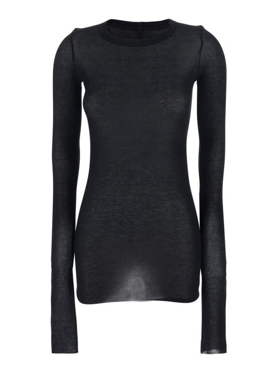 26SS 릭 오웬스 긴팔 티셔츠 RP01F6202RC09 Black