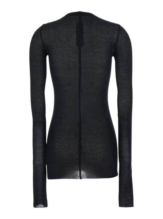 26SS 릭 오웬스 긴팔 티셔츠 RP01F6202RC09 Black - RICK OWENS