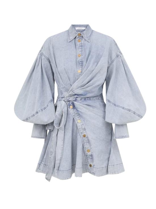 26SS 짐머만 미디 원피스 6614DC261 CSW Clear Blue