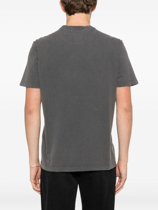 26SS 골든구스 골든 로고 프린트 반팔 티셔츠 GMP01220 P00067160318 Grey - GOLDEN GOOSE