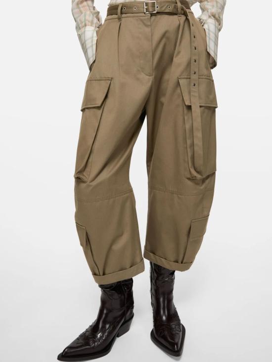 26SS 아크네 스튜디오 스트레이트 팬츠 AK1001 TROU001578AB6 Kaki - ACNE STUDIOS