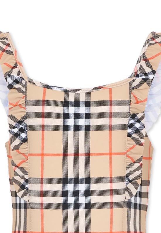 26SS [키즈] 버버리 원피스 수영복 8117157 B9368 BEIGE - BURBERRY