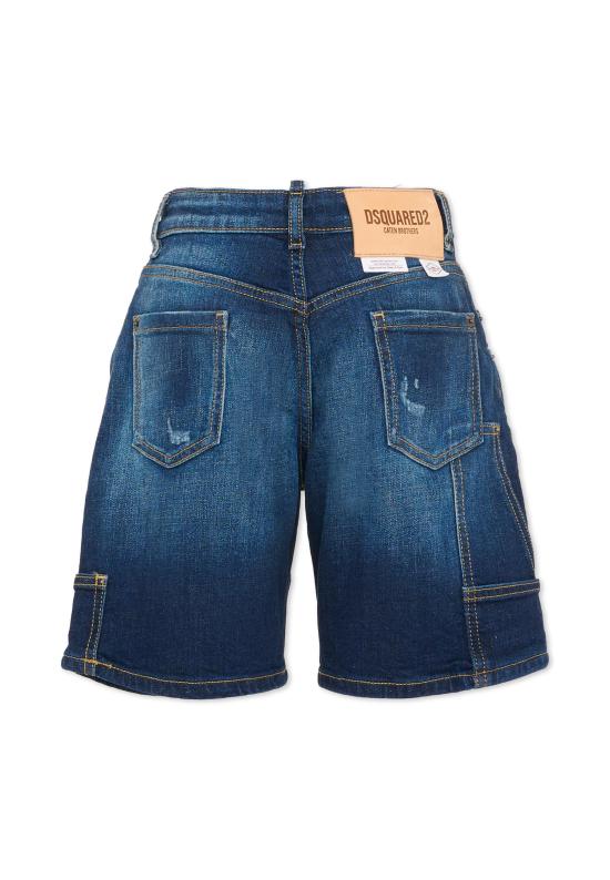 26SS [키즈] 디스퀘어드2 쇼츠/버뮤다 DQ3212 D0AFS DQ01 DENIM - DSQUARED2