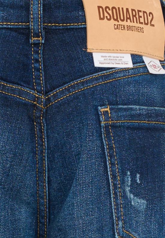 26SS [키즈] 디스퀘어드2 쇼츠/버뮤다 DQ3212 D0AFS DQ01 DENIM - DSQUARED2