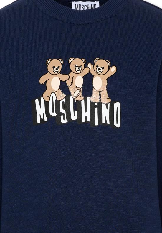26SS [키즈] 모스키노 트레이닝 상의 HVF08V LCA88 40016 BLUE - MOSCHINO