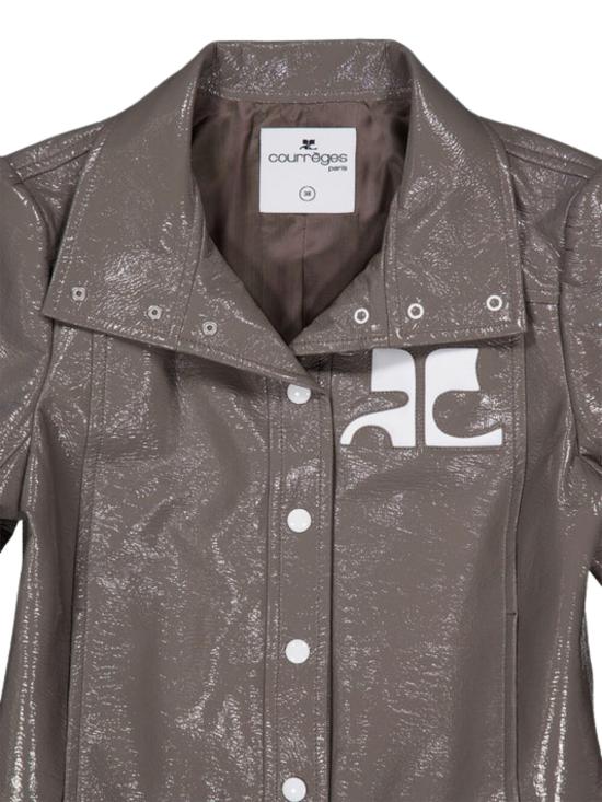 26SS 쿠레쥬 가죽 자켓 223CBL005VY0014 1099 Grey - COURREGES