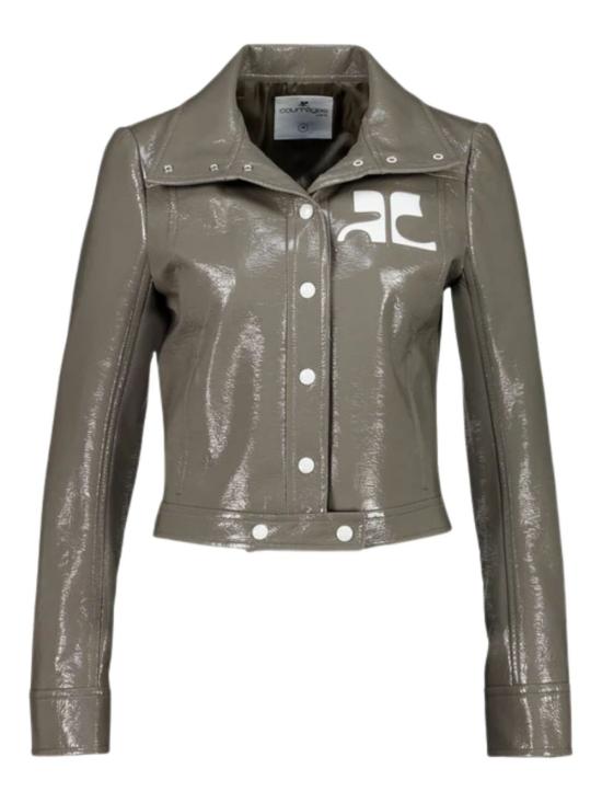 26SS 쿠레쥬 가죽 자켓 223CBL005VY0014 1099 Grey - COURREGES