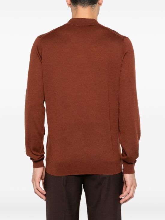 25FW 꼬르넬리아니 폴로 티셔츠 26M5392625129 049 Orange - CORNELIANI