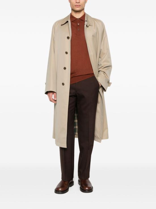 25FW 꼬르넬리아니 폴로 티셔츠 26M5392625129 049 Orange - CORNELIANI