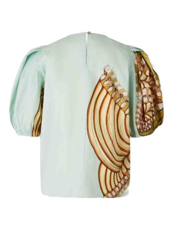 26SS 울라 존슨 반팔 티셔츠 PS260251 WABLO Green - ULLA JOHNSON