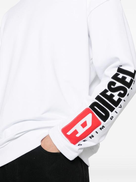 26SS 디젤 긴팔 티셔츠 A20025 0GEAD100 White - DIESEL