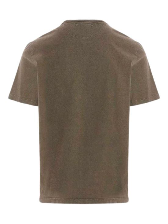 26SS 골든구스 골든 로고 프린트 반팔 티셔츠 GMP01220 P00067135479 Green - GOLDEN GOOSE