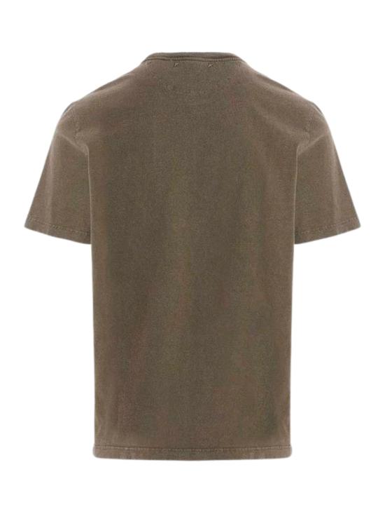 26SS 골든구스 골든 로고 프린트 반팔 티셔츠 GMP01220 P00067135479 Green - GOLDEN GOOSE