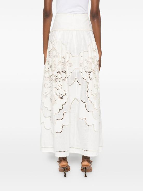 26SS 짐머만 미디 스커트 6012SRS263 CRM Beige - ZIMMERMANN