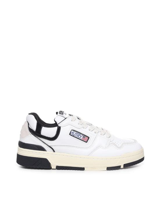 26SS 오트리 CLC 레더 스니커즈 ROLM MM04 WHITE BLACK