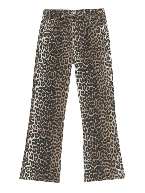 26SS 가니 레오파드 플레어 크롭 J1059 943 MultiColour