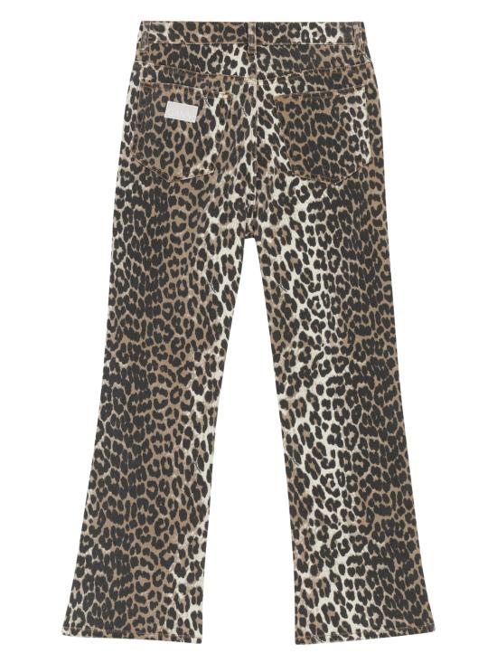 26SS 가니 레오파드 플레어 크롭 J1059 943 MultiColour - GANNI
