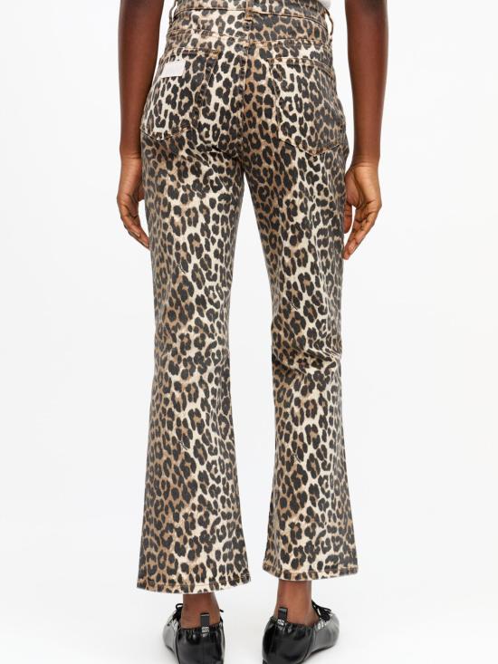26SS 가니 레오파드 플레어 크롭 J1059 943 MultiColour - GANNI
