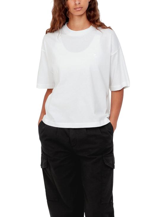 26SS 칼하트 WIP 반팔 티셔츠 I030656 02XX White - CARHARTT WIP