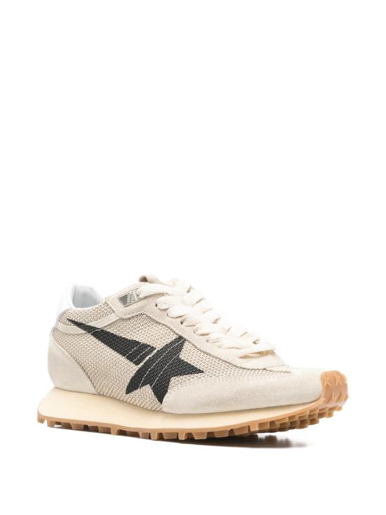 26SS 골든구스 메쉬 스웨이드 어퍼 & 블랙 스타 마라톤 스니커즈 GWF00683F007840 15259 Beige - GOLDEN GOOSE