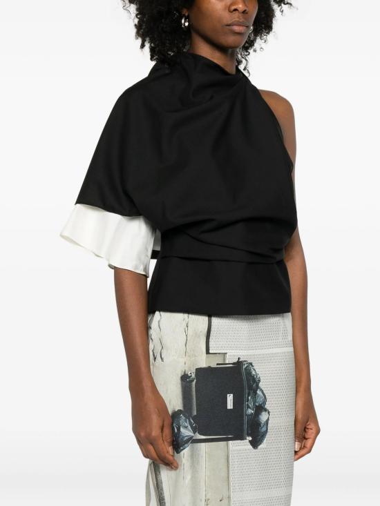 26SS 로에 블라우스 41820036 001 Black - ROHE