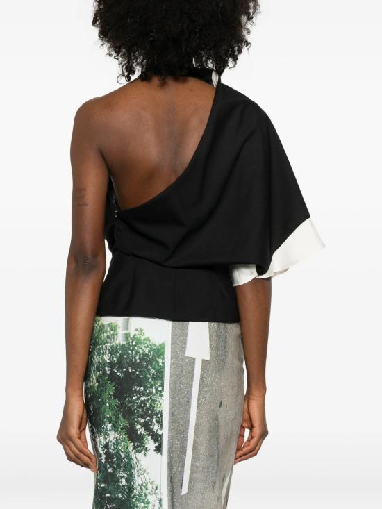 26SS 로에 블라우스 41820036 001 Black - ROHE